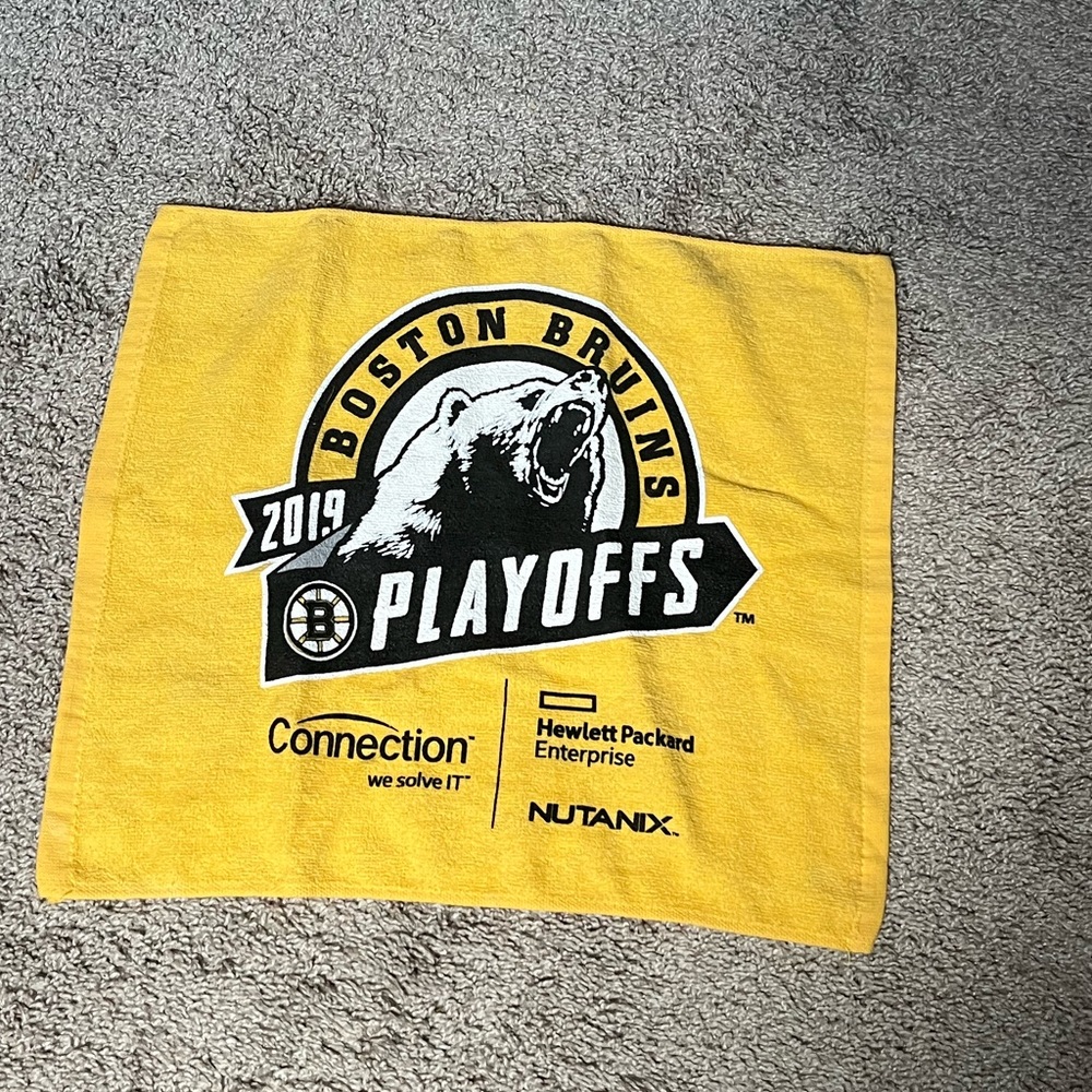 2019 bruins playoff towel